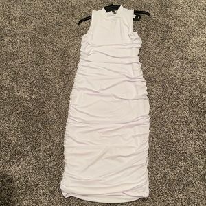 White bodycon midi dress, Fashion Nova